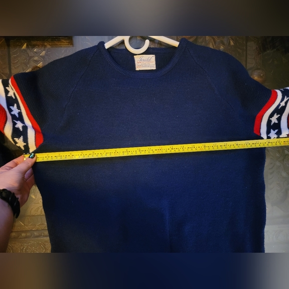 Jersild Vintage Stars & Strips- Wisconsin  USA Sweater SZ M - Picture 6 of 9